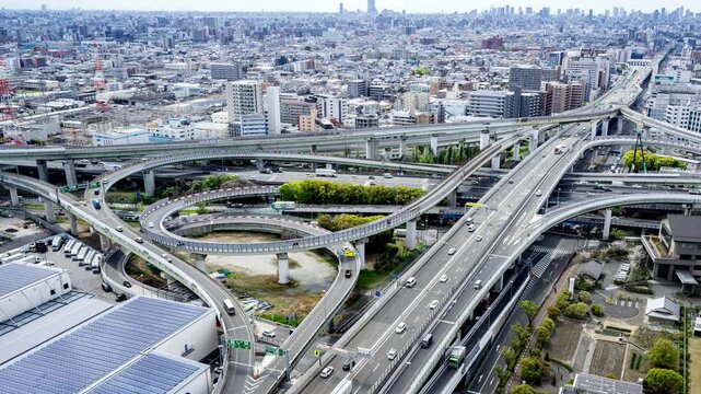[ 4K Timelapse ] 東大阪ジャンクション