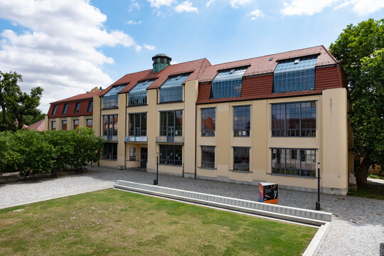 Main building of the Bauhaus-Universit&auml;t (Bauhaus University) for arts crafts and architectural design in Weimar, Germany, July 22 2024