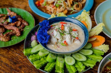 Simmered crabs are ancient Thai food.