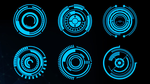 Futuristic HUD Circles