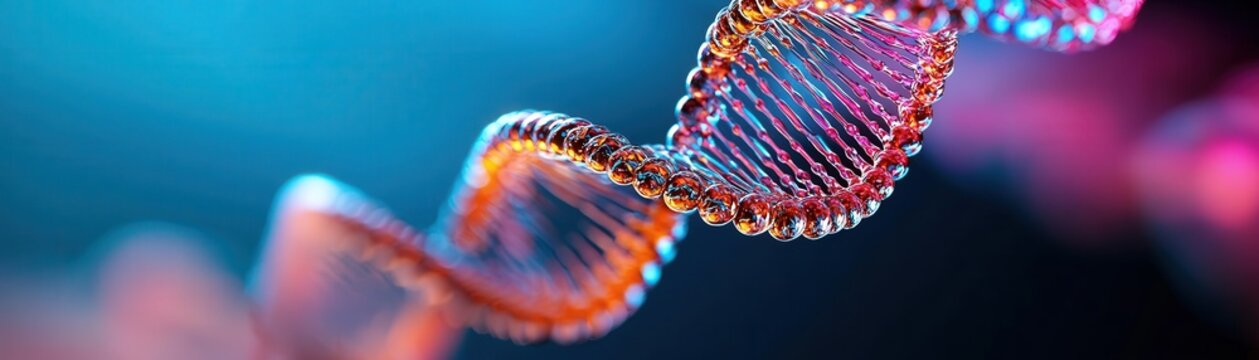 Abstract representation of DNA strands evolving into complex life forms, symbolizing the essence of biological development, genetic metamorphosis, evolutionary process