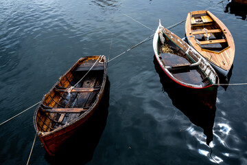 Wooden boats in Oslo Harbor