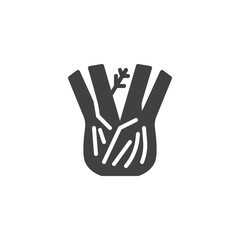 Fennel stalks vector icon