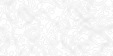 Abstract vector black wave curve Topography grid map. white wave line geography landscape Topo contour map on white background. Geographic mountain relief diagram line pattern.