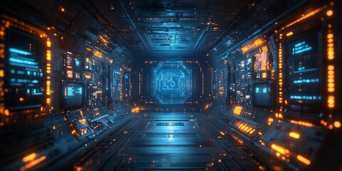 Immersive Neon-Infused Digital Experience, generative ai