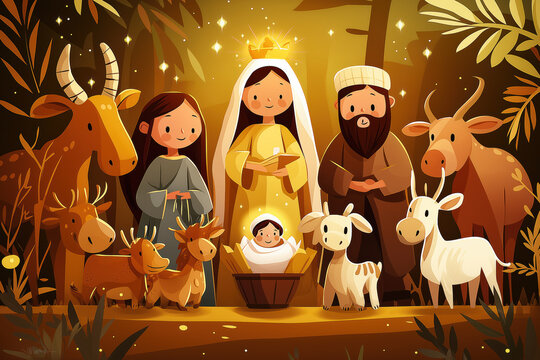 Nativity Cartoon Images – Browse 147,175 Stock Photos, Vectors, and Video |  Adobe Stock