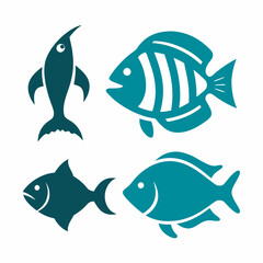 Sea Animal Fish Vector illustrations