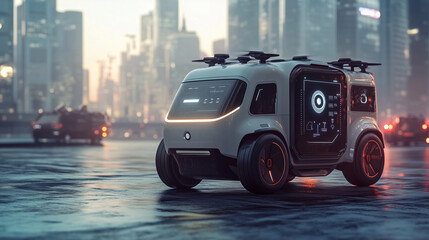 Futuristic AI-Powered Autonomous Delivery System Utilizing Drones and Self-Driving Vehicles