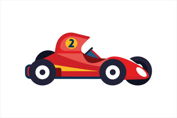  go kart vehicle vector artwork illustration 