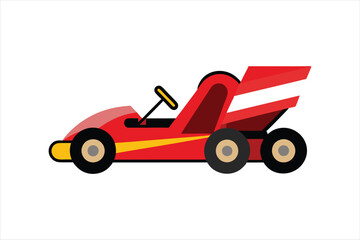 go kart vehicle vector artwork illustration 