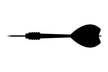 Dart icon isolated on white background