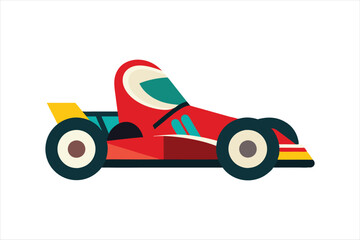 go kart vehicle vector artwork illustration 