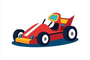  go kart vehicle vector artwork illustration 