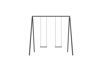 swing front view without shadow 3d render