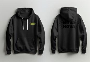 Apparel Flatlay Hoodies Mockup With Generative AI
