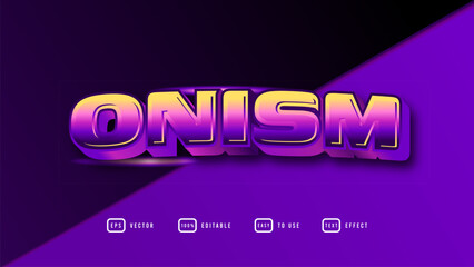 Onism Editable Text Effect