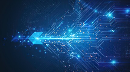 Fototapeta premium Abstract Digital Circuitry Background