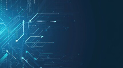 Obraz premium Abstract Technology Background with Circuitry