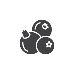 Black currant vector icon