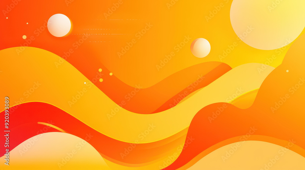 Aufkleber a vibrant orange gradient forms a playful geometric shape, blending textures to create a modern cart