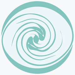 Medical sperm icon. Round shape vector image button.