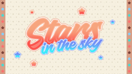 Stars in the Sky Editable Text Effect