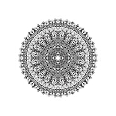 round mandala floral design vector art. 