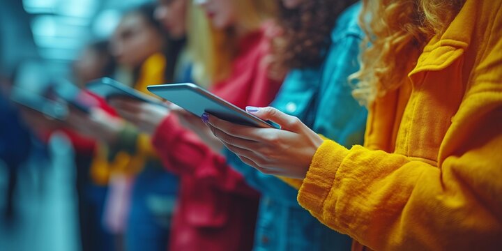 Natural Light Interaction Among Team Members in a Modern Office, generative ai - Powered by Adobe