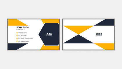 Vector design unique professional business card template
