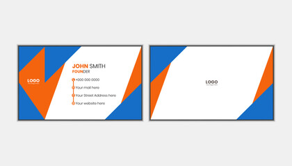 Vector design unique professional business card template
