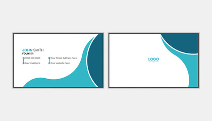 Vector design unique professional business card template
