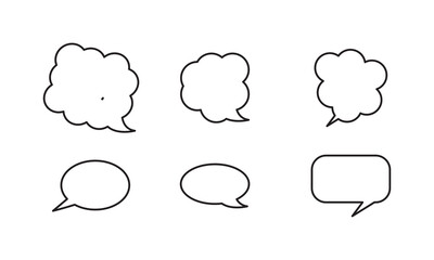 Speech Bubble.. speech bubble chat icon collection