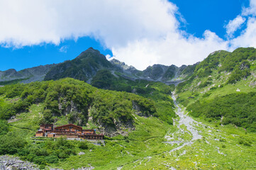 北アルプス涸沢カールの風景
