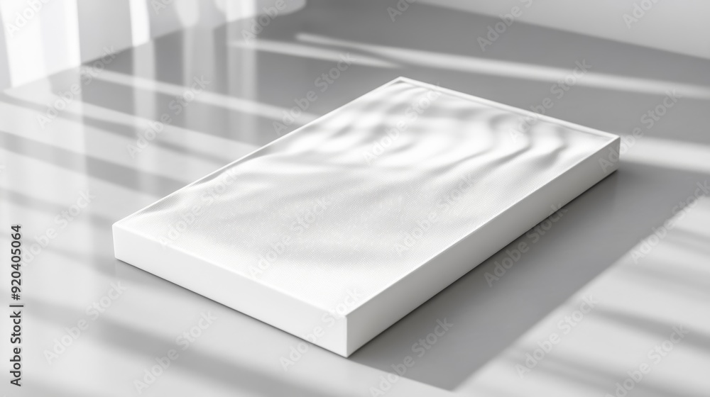 Poster white platform with shadow for product display