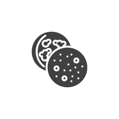 English muffin vector icon