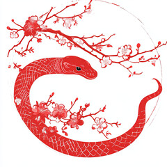 Obraz premium Chinese New Year Year of the Snake