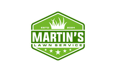 landscape logo for lawn or gardening business design template