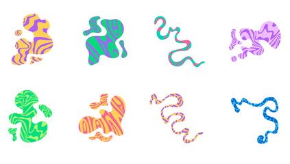 Fluid Blob Colorful SET
