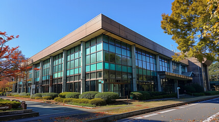 Obraz premium Industrial Factory Emitting Thick Smoke Pollution into the Atmosphere Under Cloudy Sky and Environmental Impact