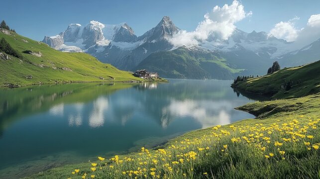 Great St. Bernard, Switzerland, is a picturesque alpine region known for its stunning mountain scenery and the historic Great St. Bernard Pass.