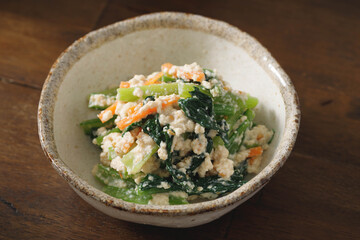 ほうれん草の白和え