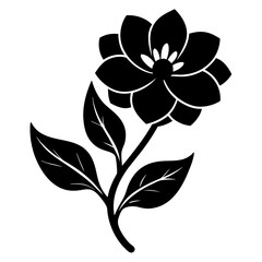 Floral Flower silhouette vector illustration