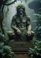 Fototapeta premium The Guardian of the Forgotten Garden