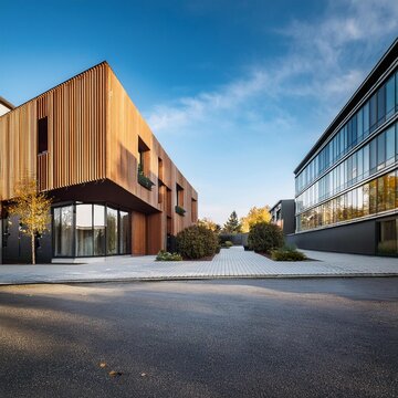 functionalist modern houses, AI generated