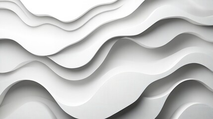 Fototapeta premium Gentle slate wave abstract pattern, cool and modern, isolated on a white backdrop