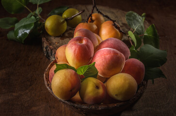 ripe apricot berries