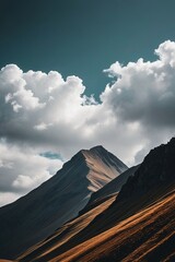 Naklejka premium a mountain with a