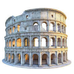 Fototapeta premium PNG Colosseum at sunset in Rome, Italy
