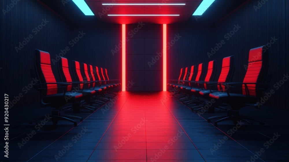Poster futuristic economic debates in digital forums with copy space for text in 8k high detail resolution