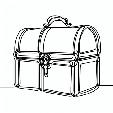 recommend clip art: treasure chest silhouette  flat 